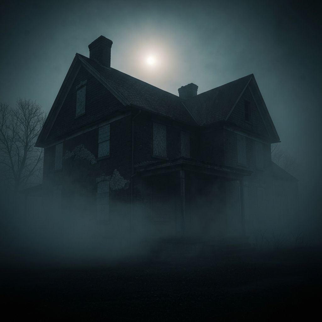 قصص رعب - صورة منزل مهجور مخيف